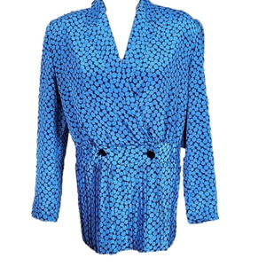 Vintage Sophia Pleated Blouse